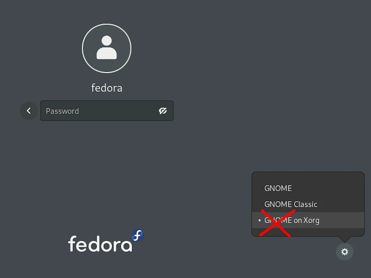 Fedora 41 não incluirá sessões GNOME Xorg por padrão