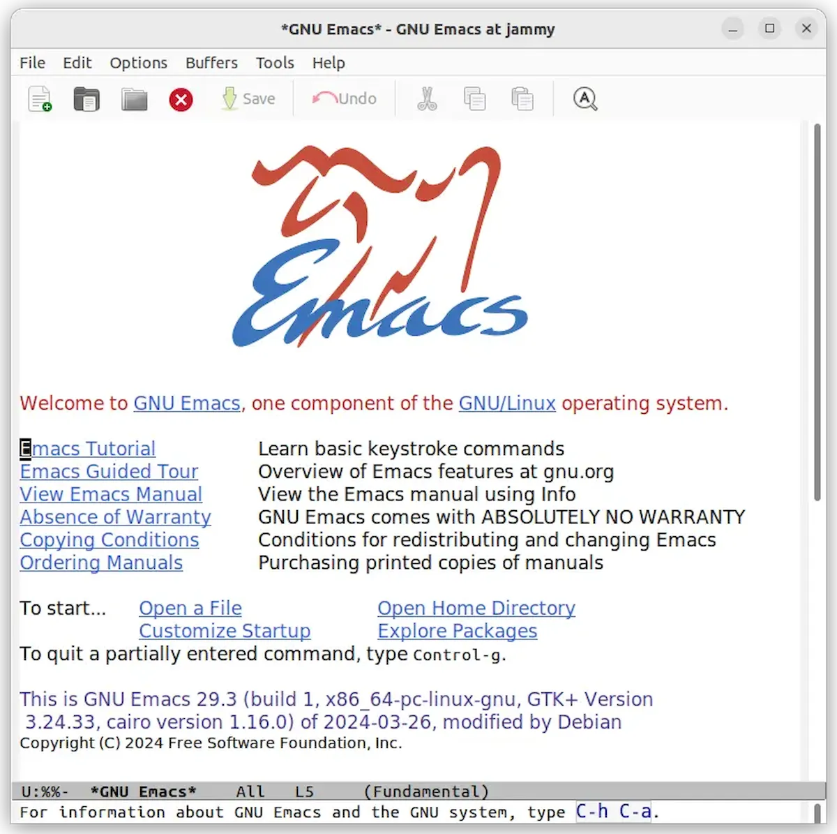 GNU Emacs 29.3 lançado com correções de bugs