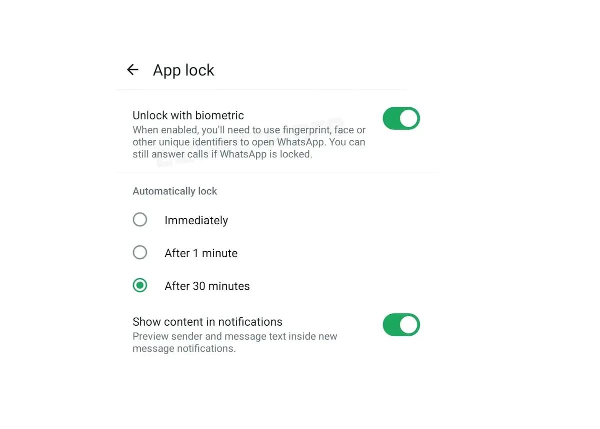 WhatsApp aumentará as opções de autenticação no Android