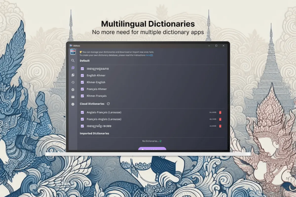 Como instalar o dicionário multilíngue Akkhara no Linux via Flatpak