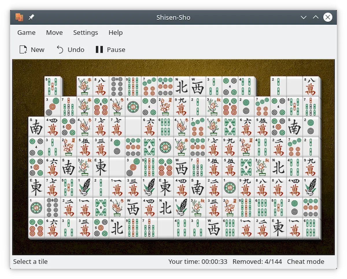 Como instalar o jogo KShisen no Linux via Flatpak