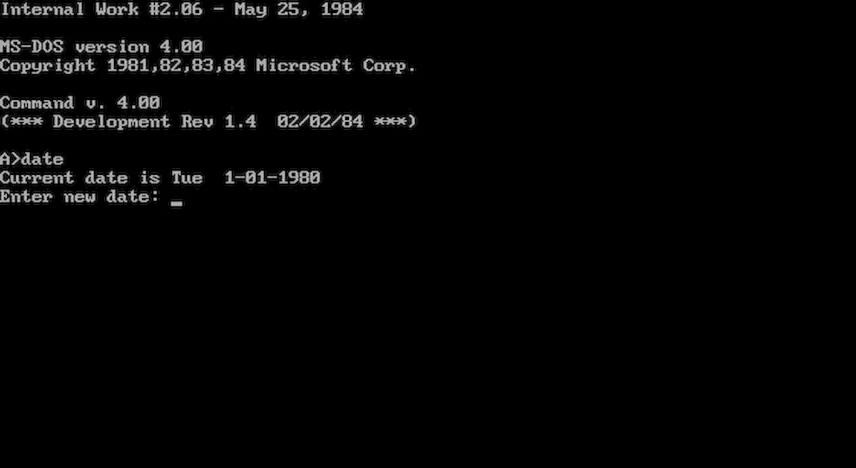 Microsoft liberou o código-fonte para MS-DOS 4.0