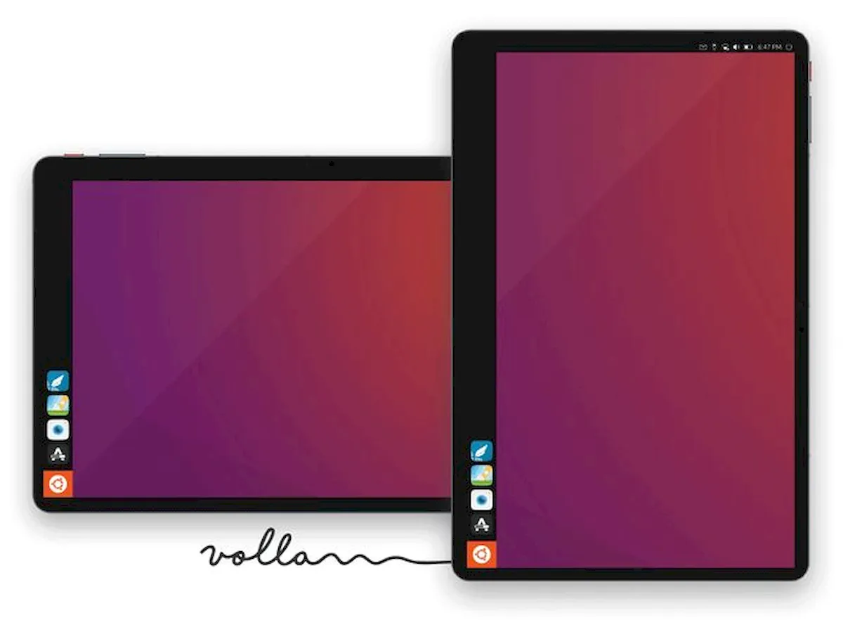 Volla Tablet, um tablet Android que também suporta o Ubuntu Touch
