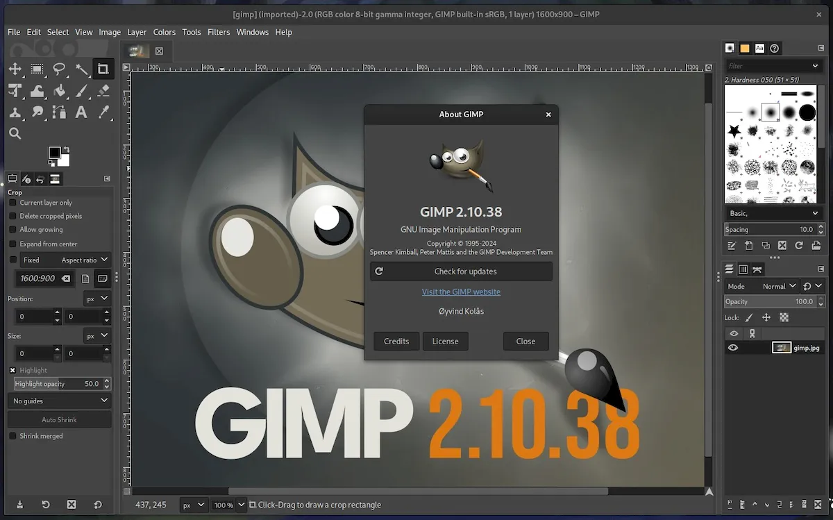 GIMP 2.10.38 lançado com melhorias importantes