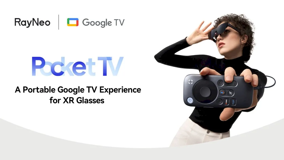 Homatics Pocket TV, um Google TV feito para óculos RayNeo XR