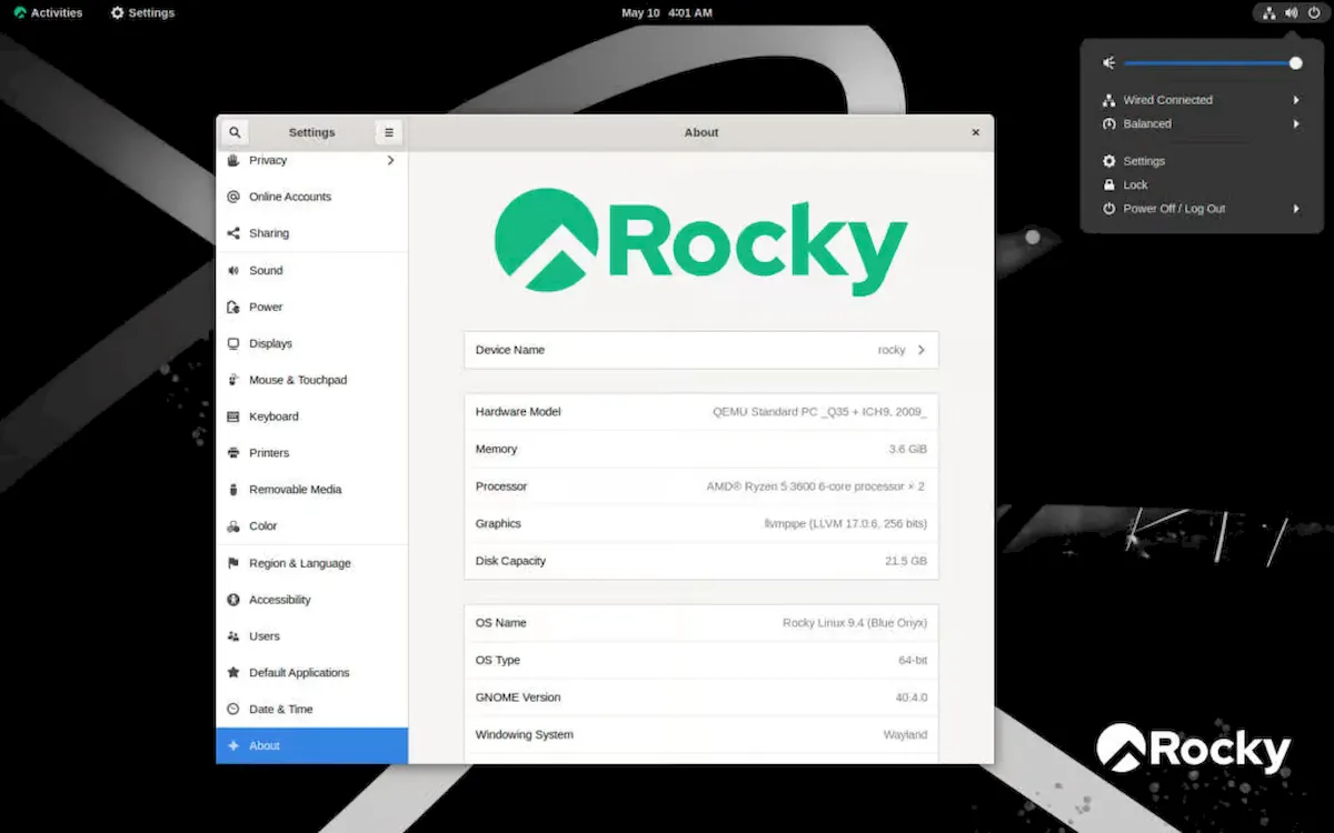 Rocky Linux 9.4 lançado com base no RHEL 9.4