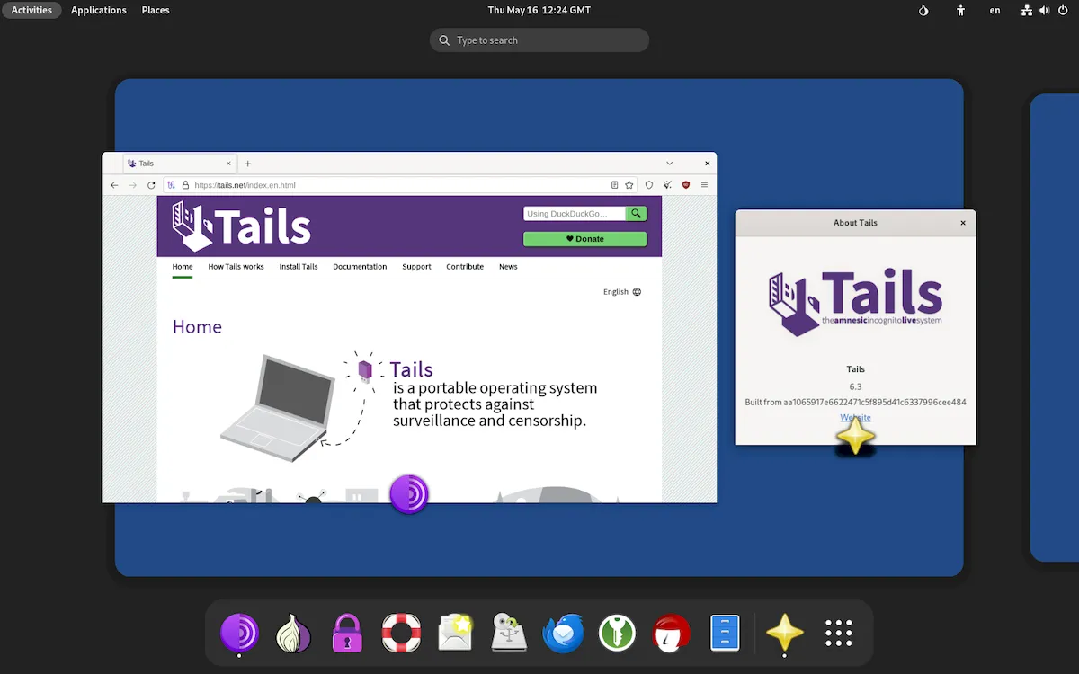 Tails 6.3 lançado com navegador Tor atualizado, e mais
