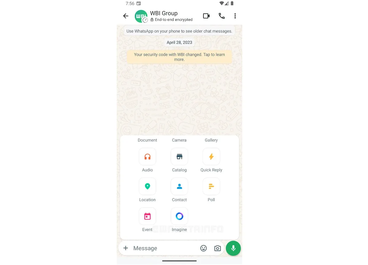 WhatsApp permitirá criar imagens com tecnologia de IA no chat 2 WhatsApp permitirá criar imagens com tecnologia de IA no chat