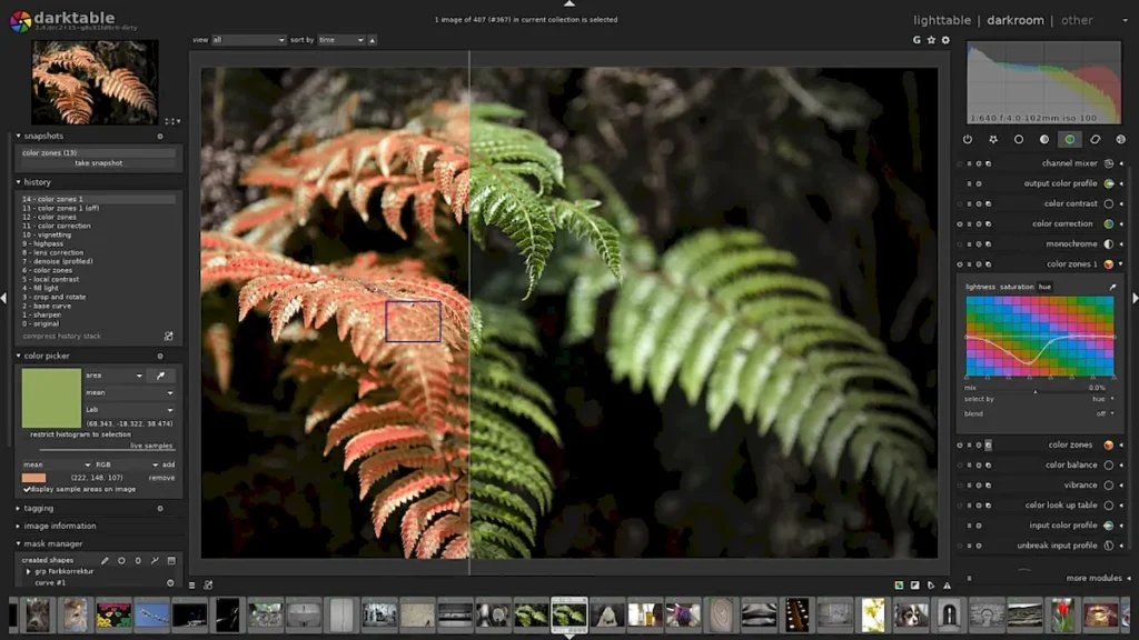 Darktable 4.8 lançado com novos recursos e melhorias