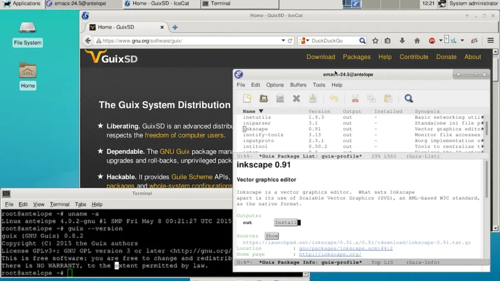 Guix, um Linux para usuários avançados que gostam de liberdade 2 Guix, um Linux para usuários avançados que gostam de liberdade