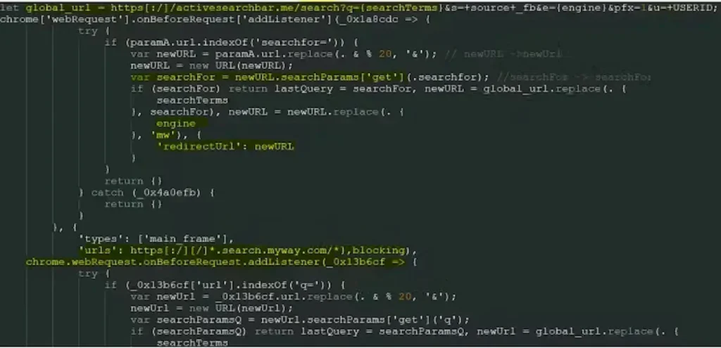 Malware instala extensões do Chrome em 3 mil navegadores 6 Manipulação de URL para sequestro de pesquisa