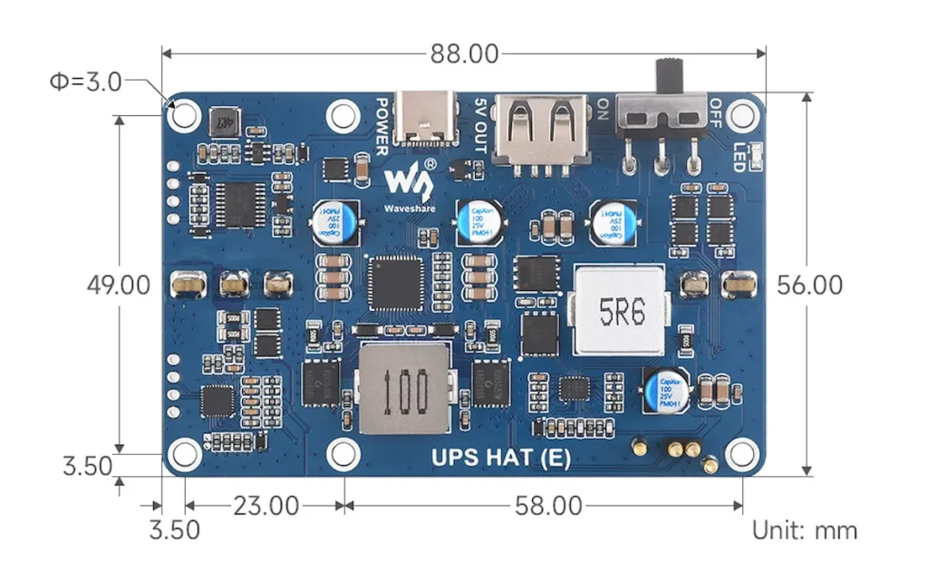 Waveshare UPS, um HAT que adiciona uma bateria reserva ao RPi