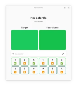 Como instalar o jogo Hex Colordle no Linux via Flatpak