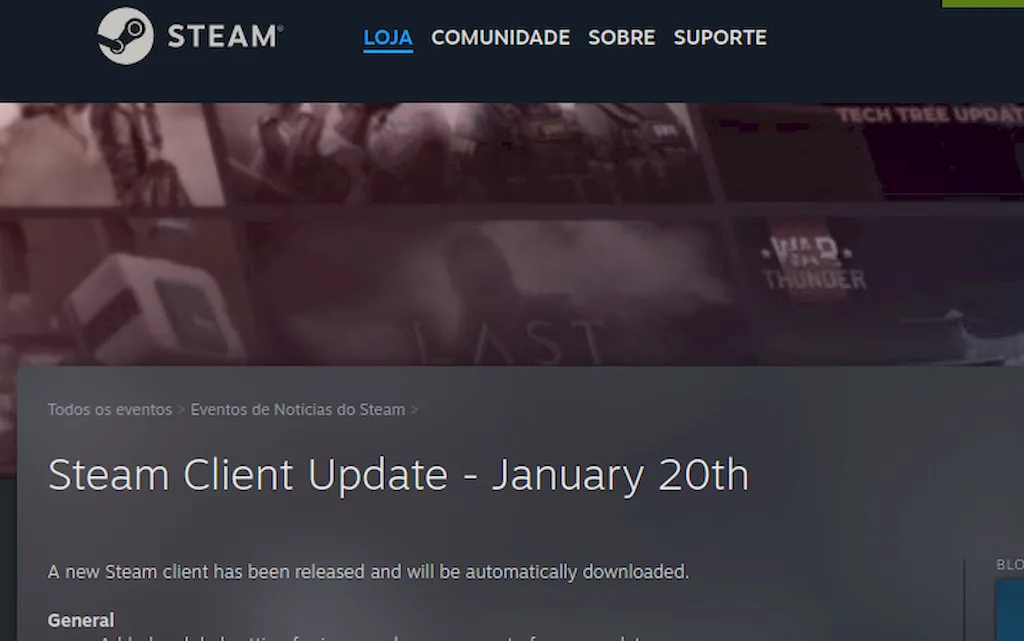Atualização do Steam Client: Novos Controles de Atualização de Jogos