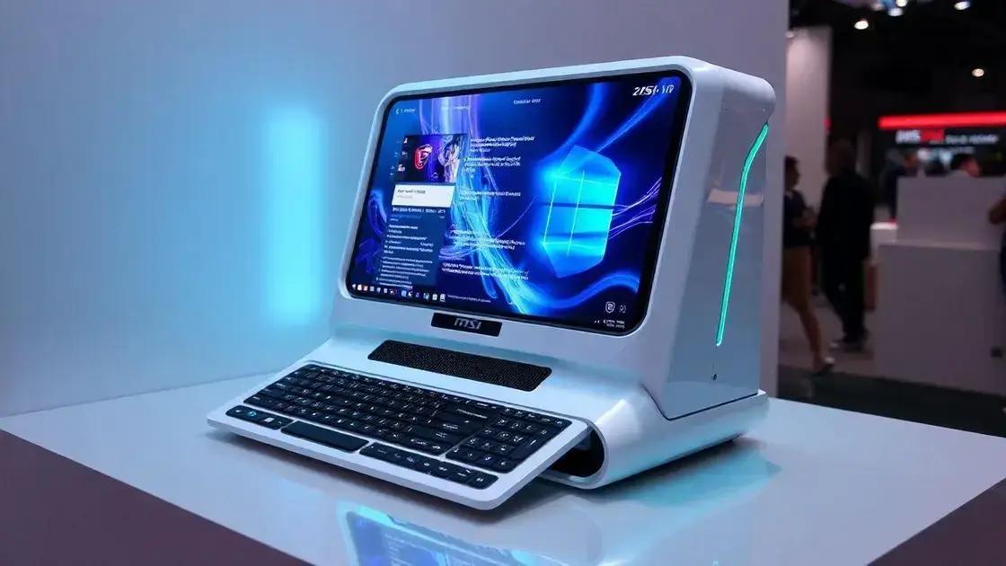 MSI Venture: Novos PCs de IA Revelados no CES 2025
