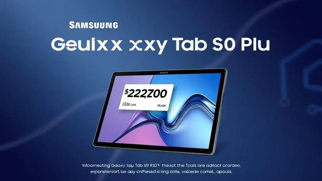 Samsung Galaxy Tab S10 Plus: Desconto Imperdível de $200 1 Samsung Galaxy Tab S10 Plus: Desconto Imperdível de $200