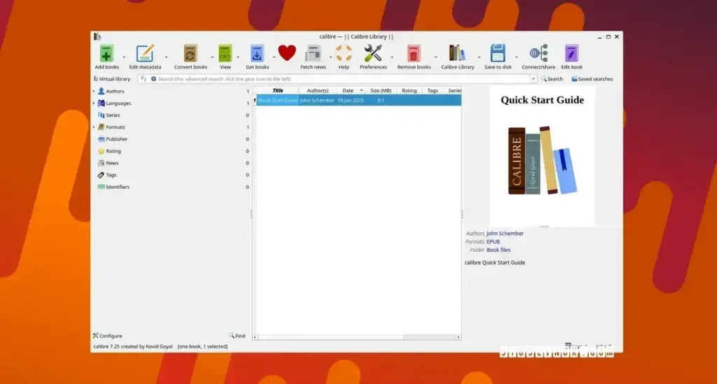Calibre 7.25: Importando Arquivos KFX de Dispositivos Kindle