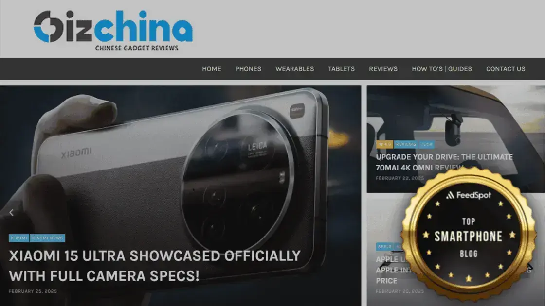 GizChina Alcança a 4ª Posição entre os Melhores Blogs de Smartphones