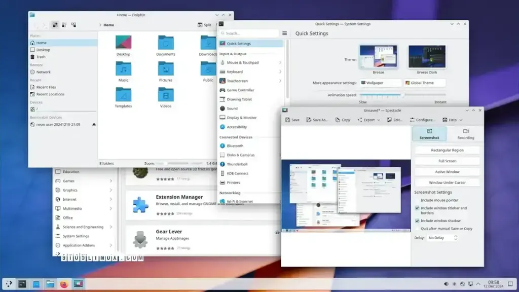 KDE Gear 24.12.3 traz melhorias para Dolphin, Konsole e mais aplicativos