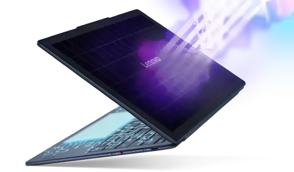 Lenovo apresenta conceito de laptop Yoga Solar em evento na MWC 2025