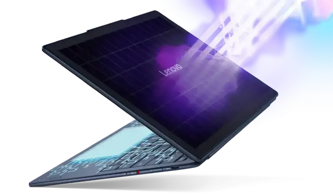 Lenovo apresenta conceito de laptop Yoga Solar em evento na MWC 2025