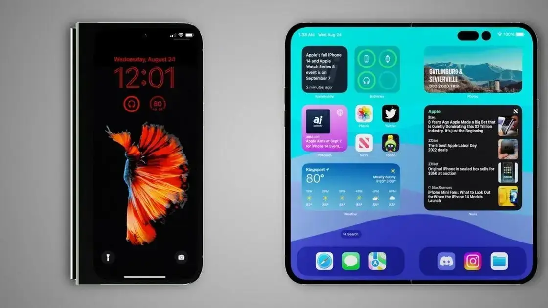 Samsung Display aposta no iPhone dobrável em vez do Galaxy Z Fold 7
