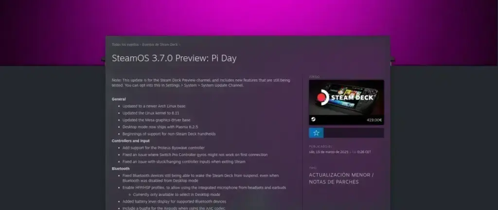 SteamOS 3.7.0 Preview: A Atualização que Suporta Novas Consolas