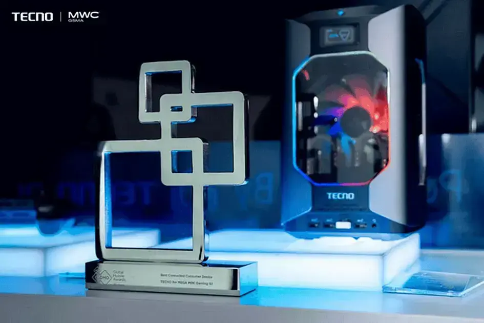 TECNO MEGA MINI Gaming G1 brilha no GLOMO Awards 2025 em Barcelona