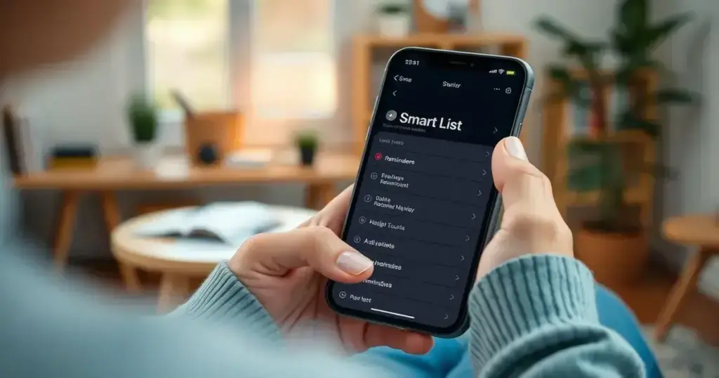 Como as Smart Lists do Reminders Facilitam o Seu Dia