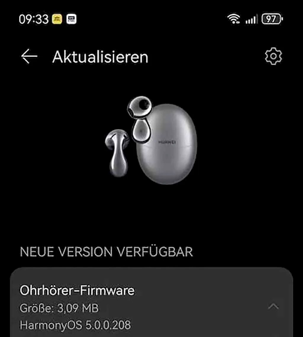Huawei FreeBuds 5 ganha atualização para HarmonyOS 5.0