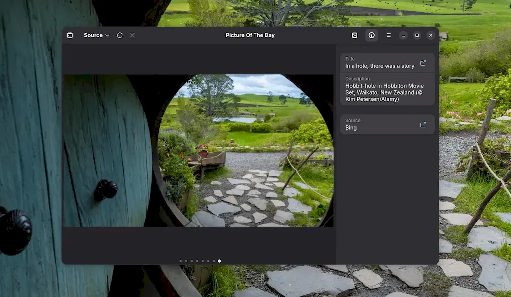 Novo aplicativo do GNOME traz papéis de parede diários do Bing e mais
