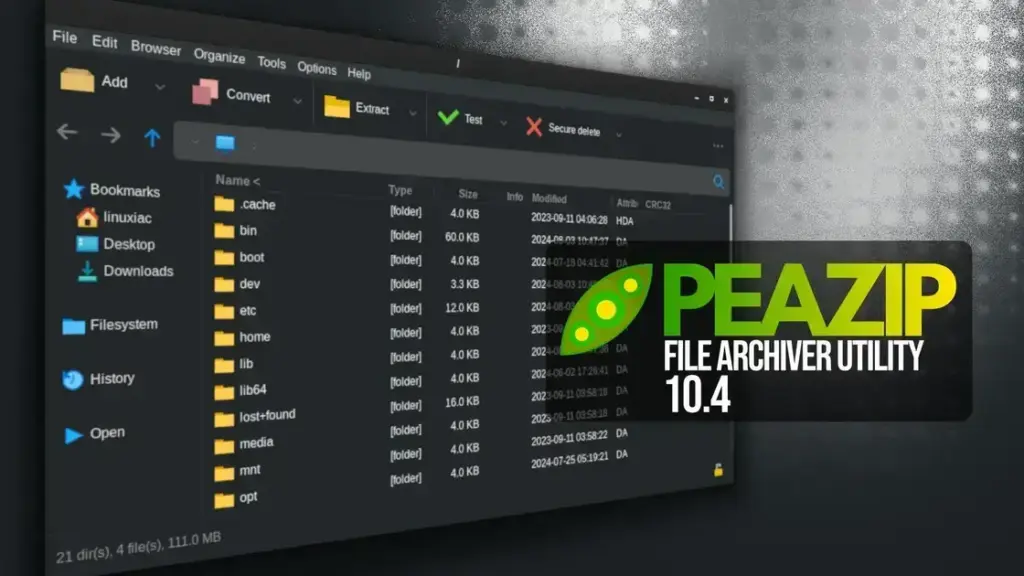 PeaZip 10.4: Novidades em Temas e Verificação de Erros
