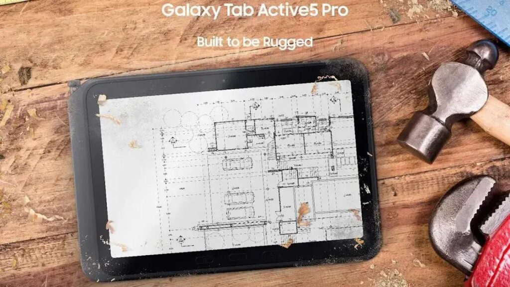 Samsung apresenta o Galaxy Tab Active 5 Pro: um tablet robusto para empresas