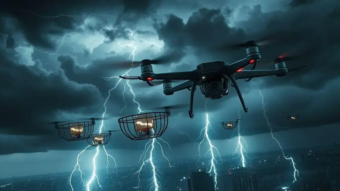 Sistema de Drones Inovador Combate Raios e Protege Cidades