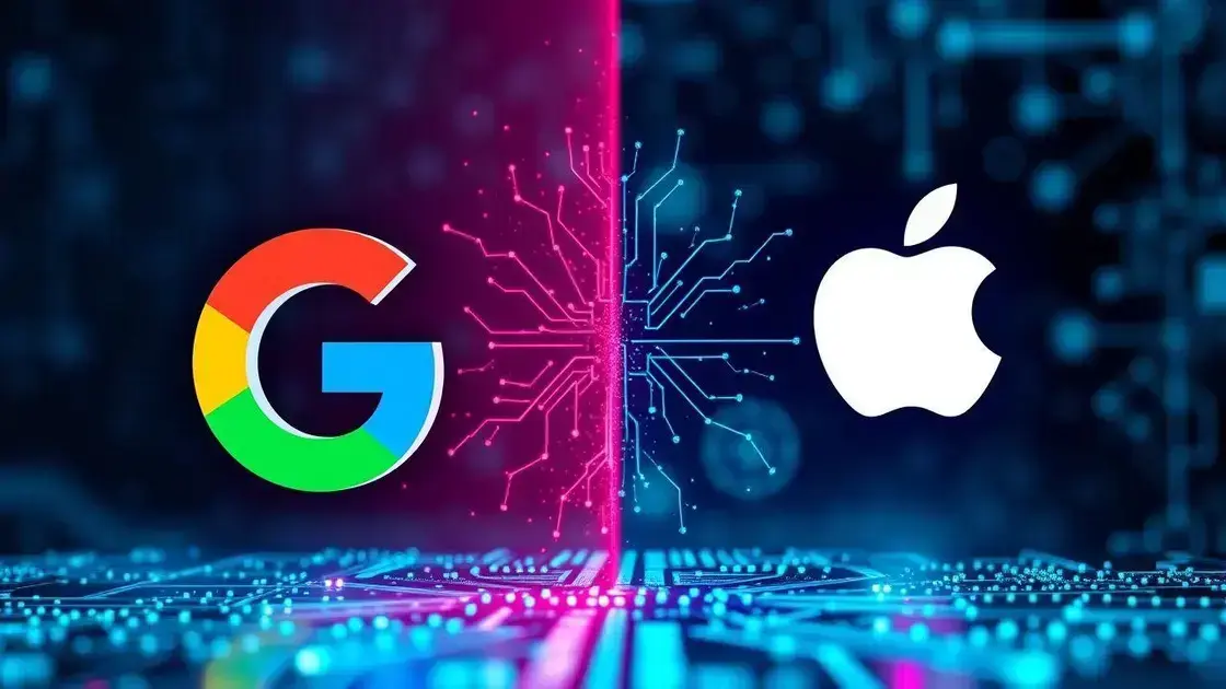 A batalha entre Google e Apple: quem vence em IA? 1 A batalha entre Google e Apple: quem vence em IA?
