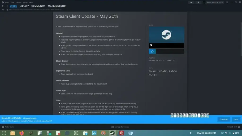 Atualização do Steam melhora gravações e jogo remoto no Linux