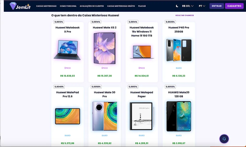 Caixa misteriosa Huawei: Como conseguir produtos da Huawei gastando pouco?