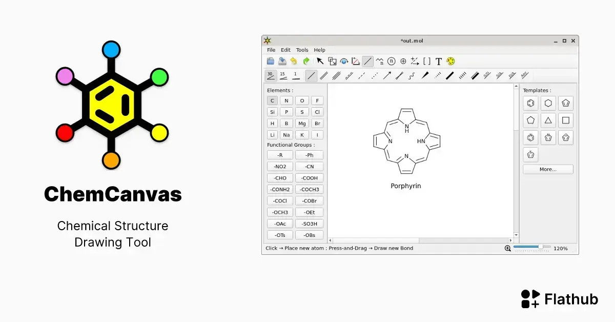 Como instalar o ChemCanvas no Linux via Flatpak