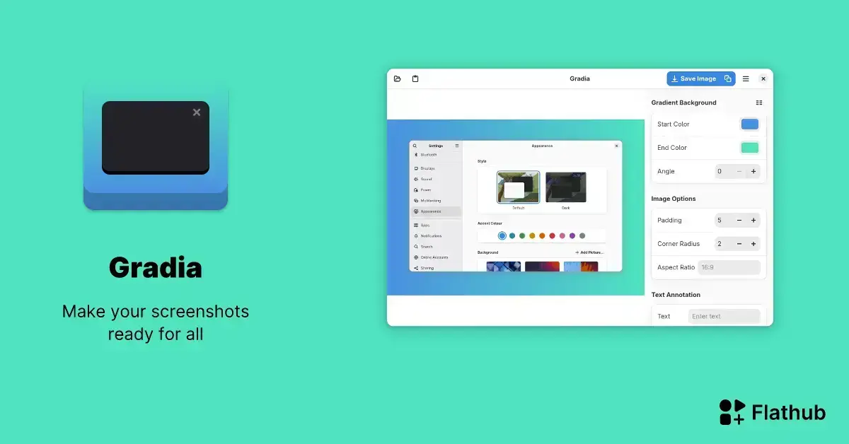 Como instalar o Gradia no Linux via Flatpak