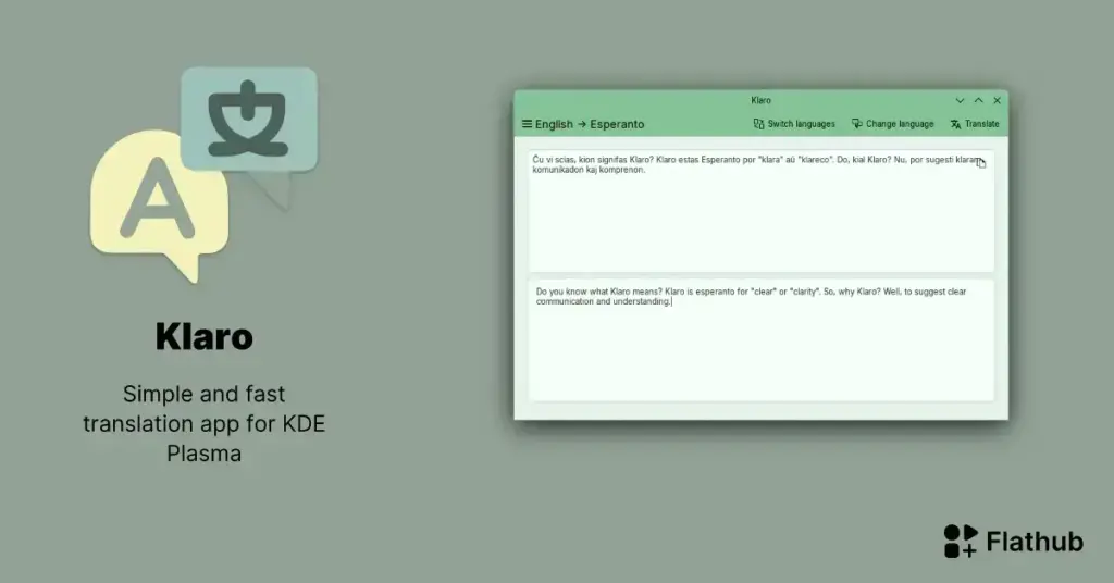 Como instalar o Klaro no Linux via Flatpak