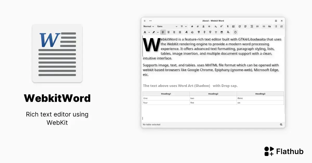 Como instalar o WebkitWord no Linux via Flatpak