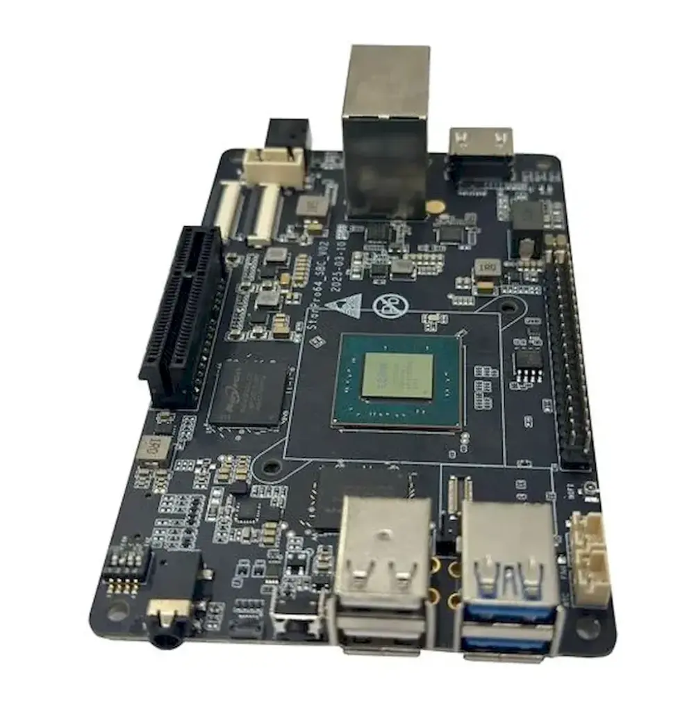 Conheça o STARPro64: RISC-V SBC com 32GB LPDDR5 e NPU de 20 TOPS