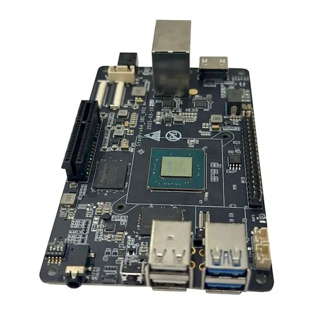 Conheça o STARPro64: RISC-V SBC com 32GB LPDDR5 e NPU de 20 TOPS