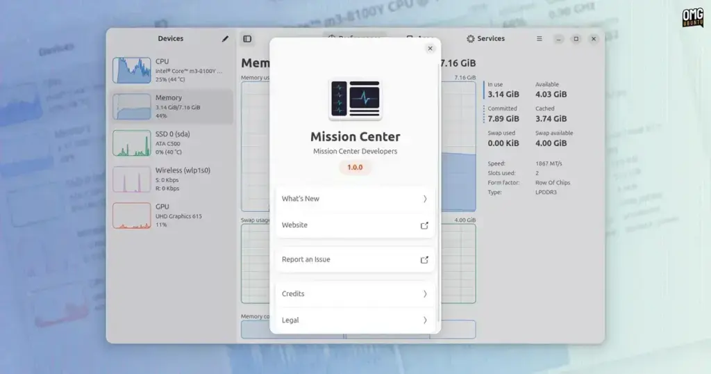 Mission Center 1.0: Novas funções e melhorias para monitoramento Linux