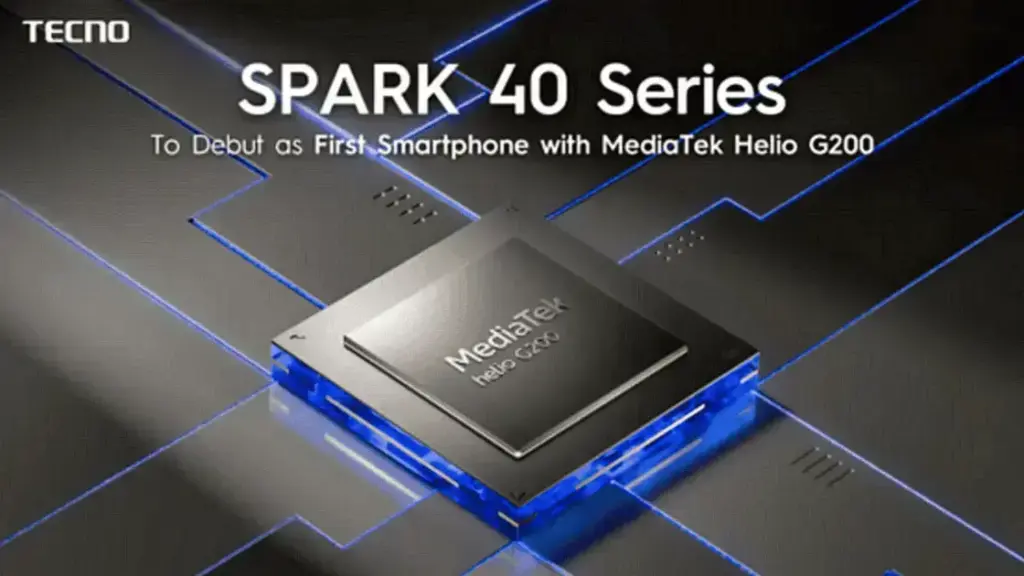 Tecno Spark 40: O Primeiro Smartphone com Helio G200 Chegando em Julho
