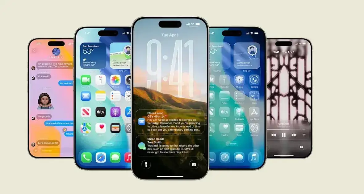 Apple lança Liquid Glass: design elegante inspirado no Windows Vista