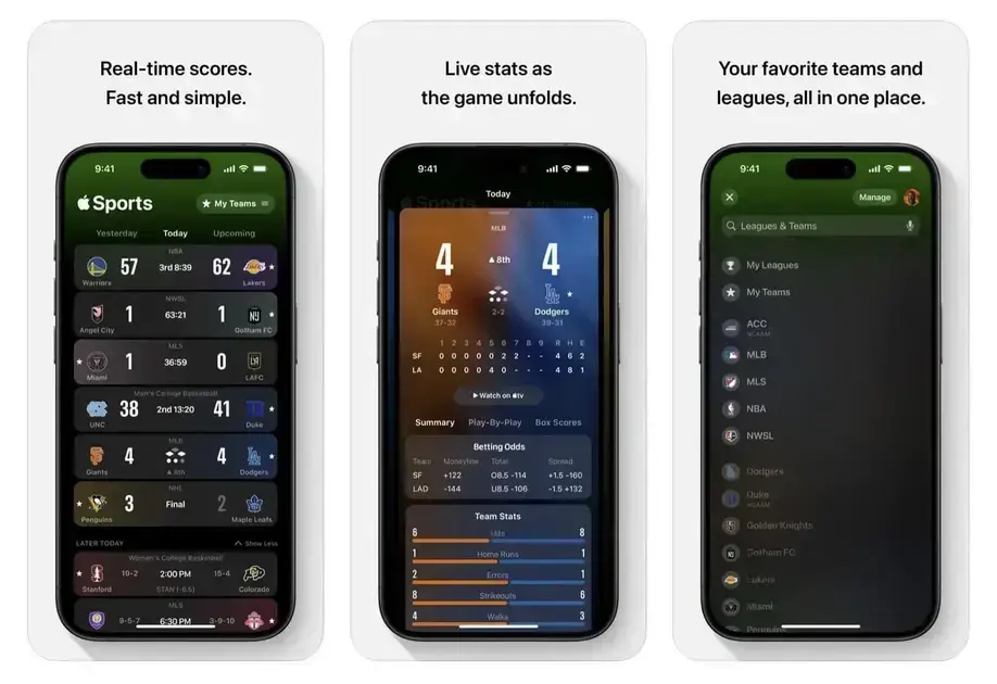 Apple Sports app 3.0: personalização e cobertura de tênis para Wimbledon