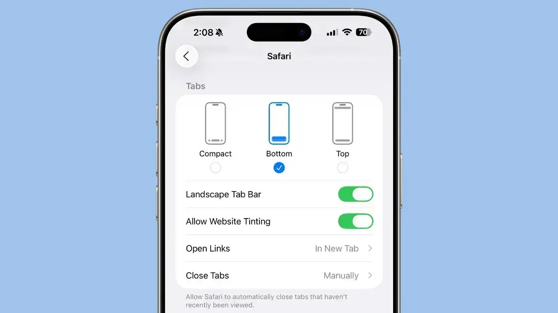 Apple traz novas opções de design para o Safari no iOS 26 1 Apple traz novas opções de design para o Safari no iOS 26