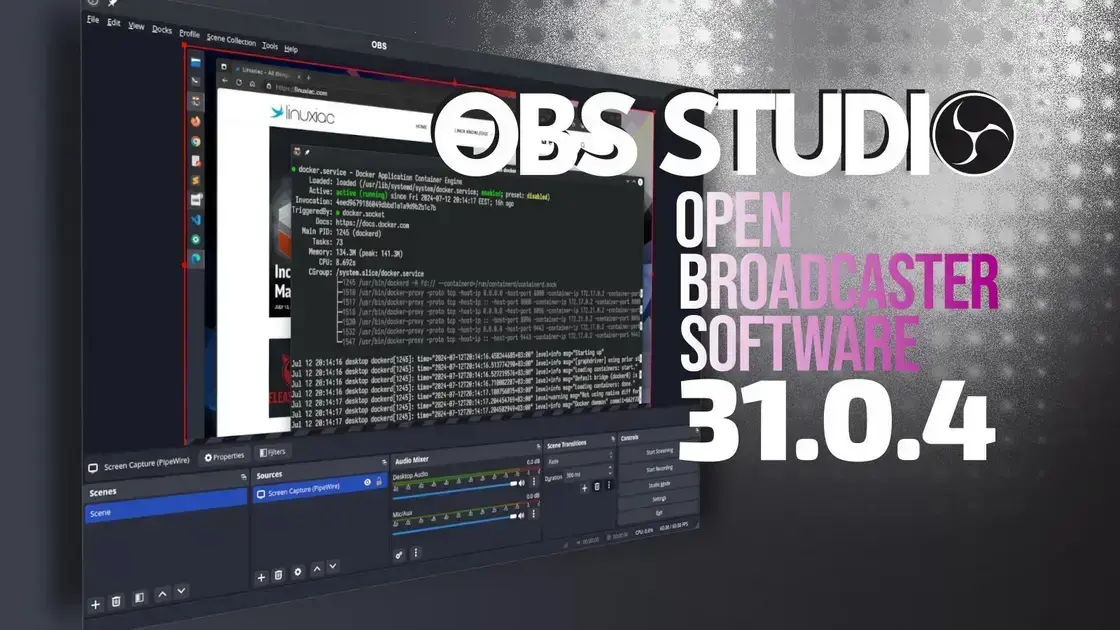 Atualização do OBS Studio 31.0.4 traz melhorias significativas